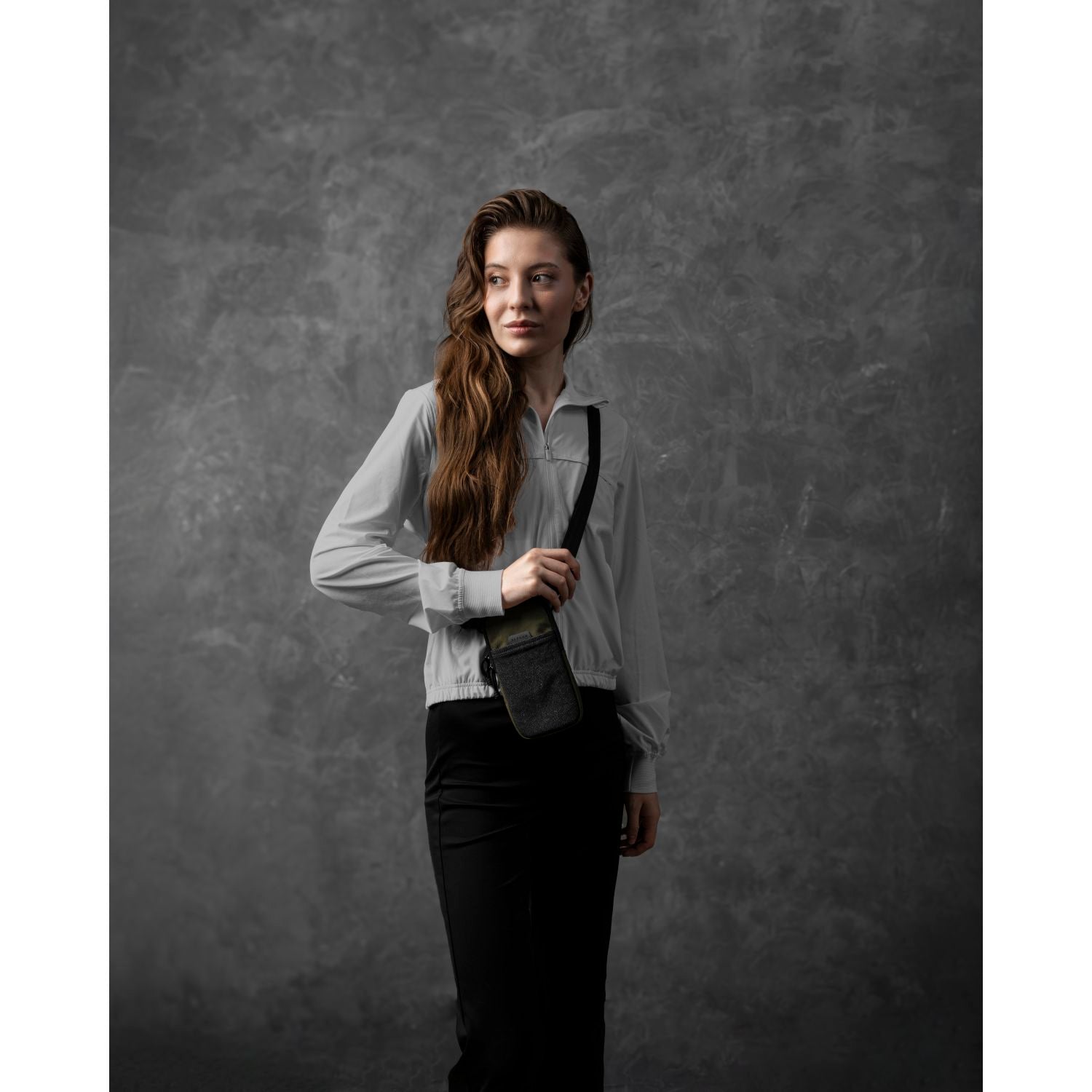 ALPAKA Modular Shoulder Pocket Slim Nylon Washed Axoflux 400D (Green)