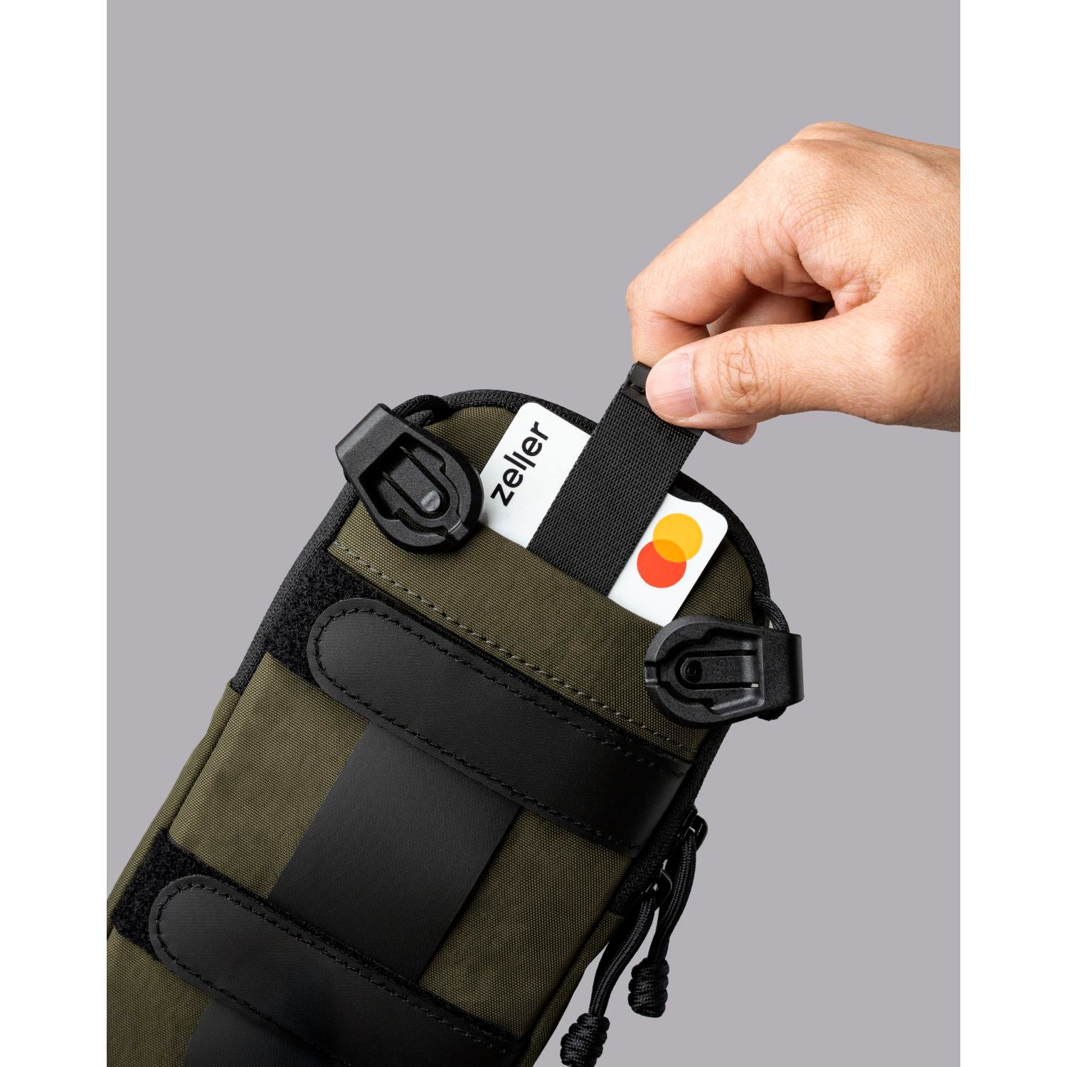 ALPAKA Modular Shoulder Pocket Slim Nylon Washed Axoflux 400D (Green)