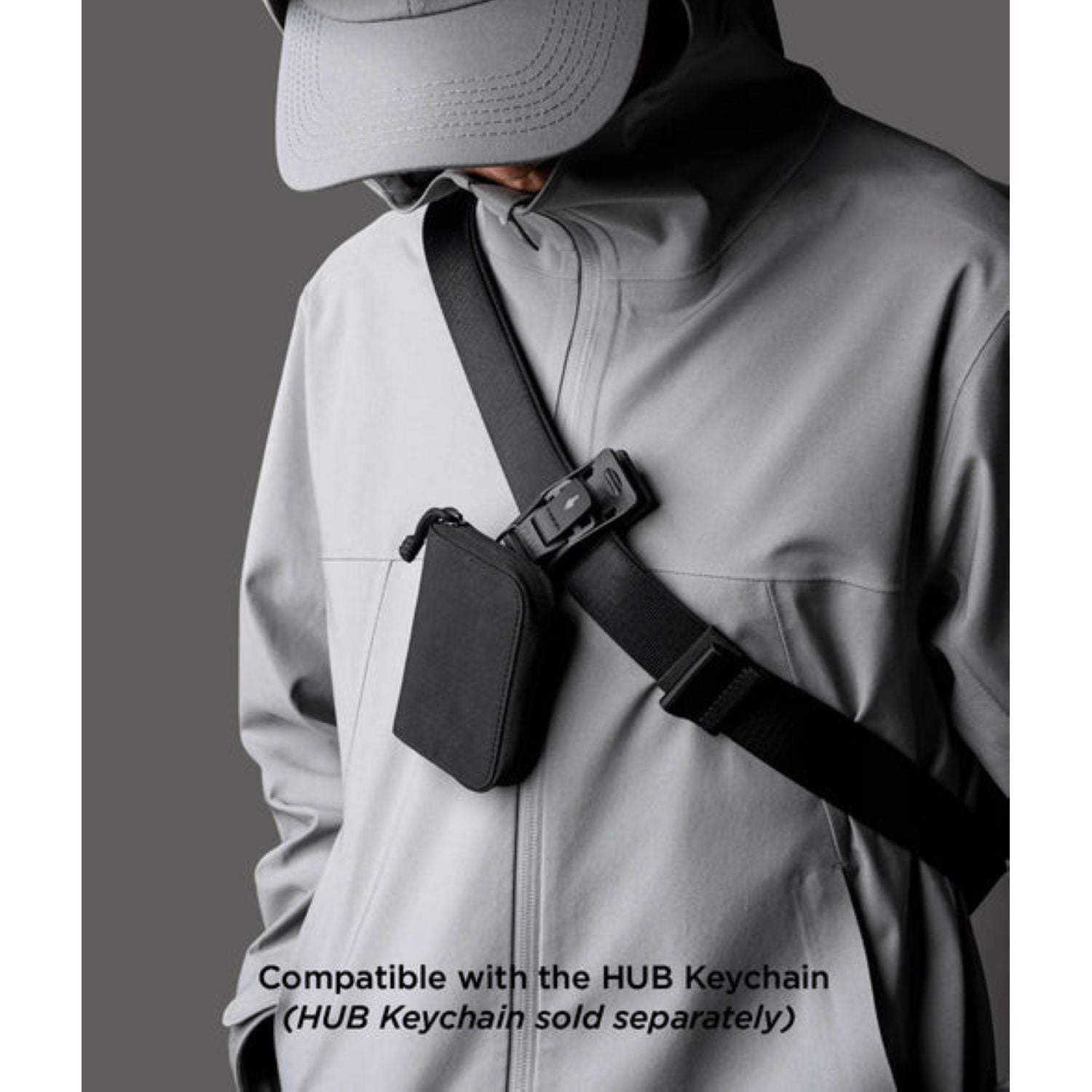 ALPAKA Zip Coin Wallet Axogrid 210D (Black)