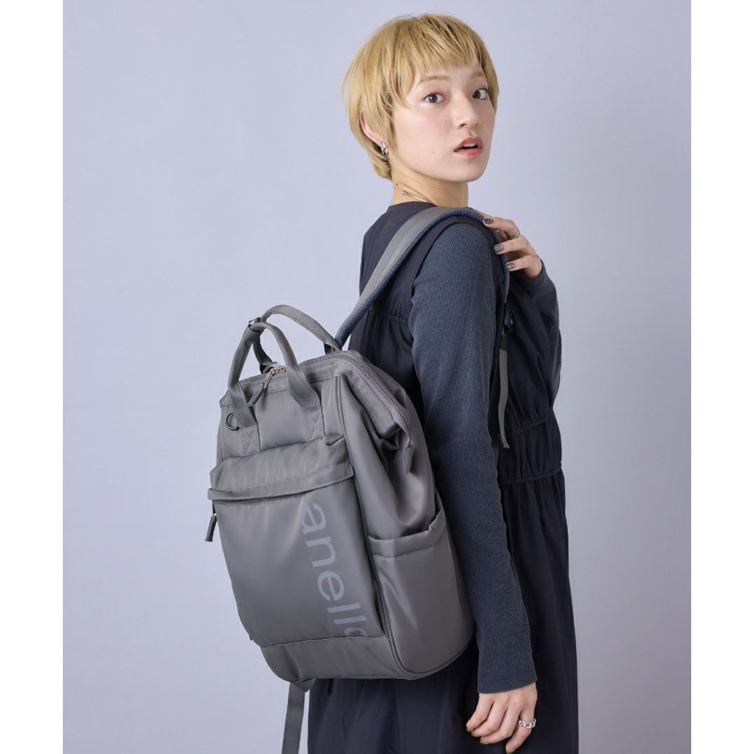 Anello Alf Kuchigane Backpack R (Black)
