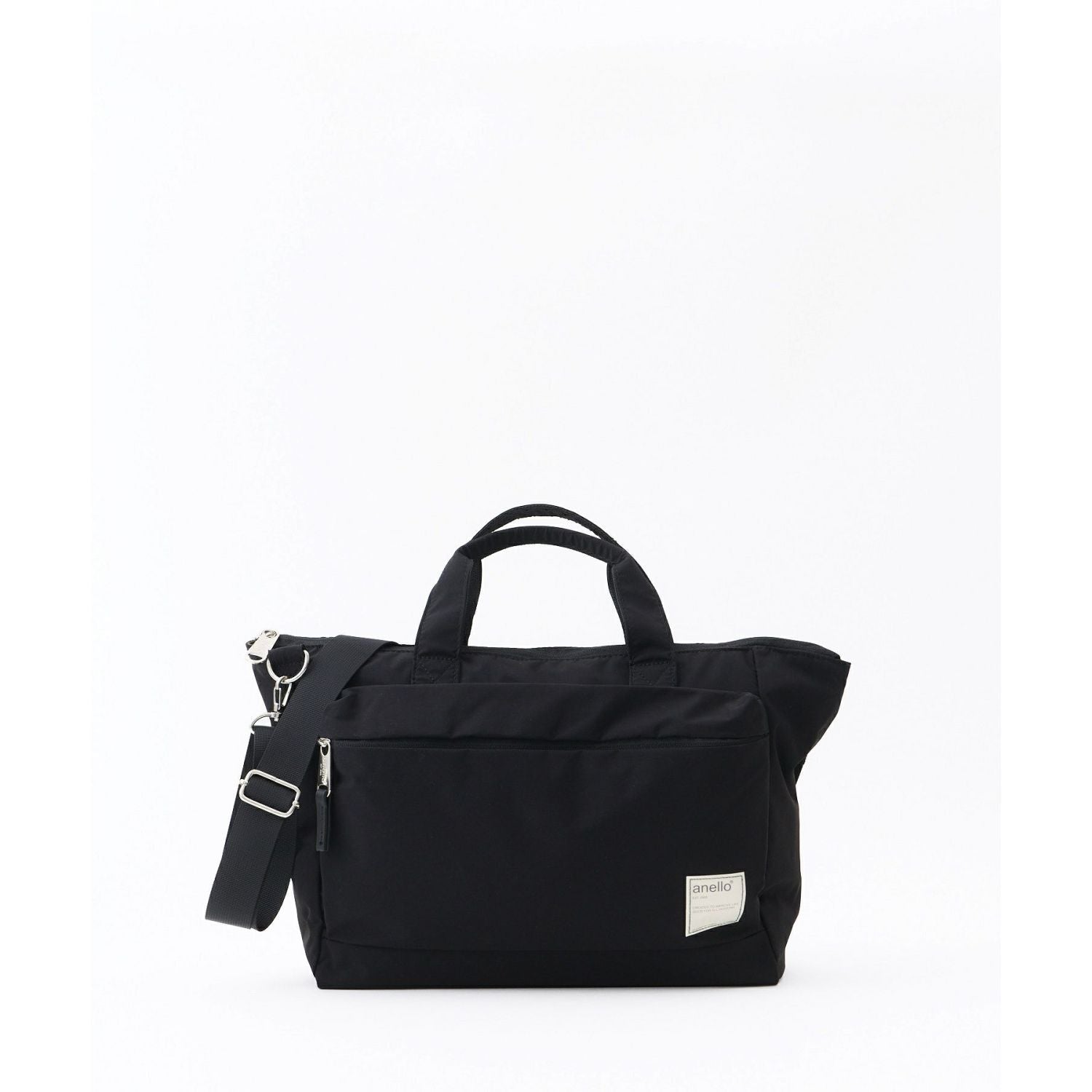 Anello Circle 2Way Tote Bag (Black)