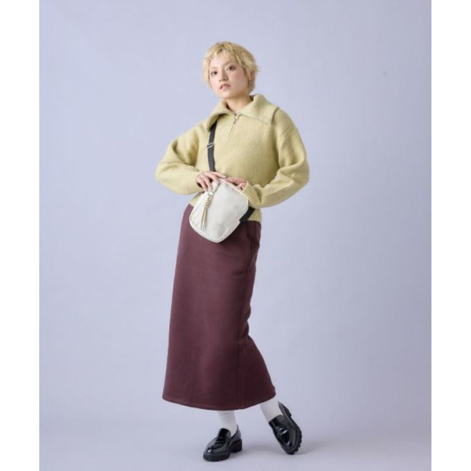 Anello Dorothy Mini Shoulder Bag (Navy)