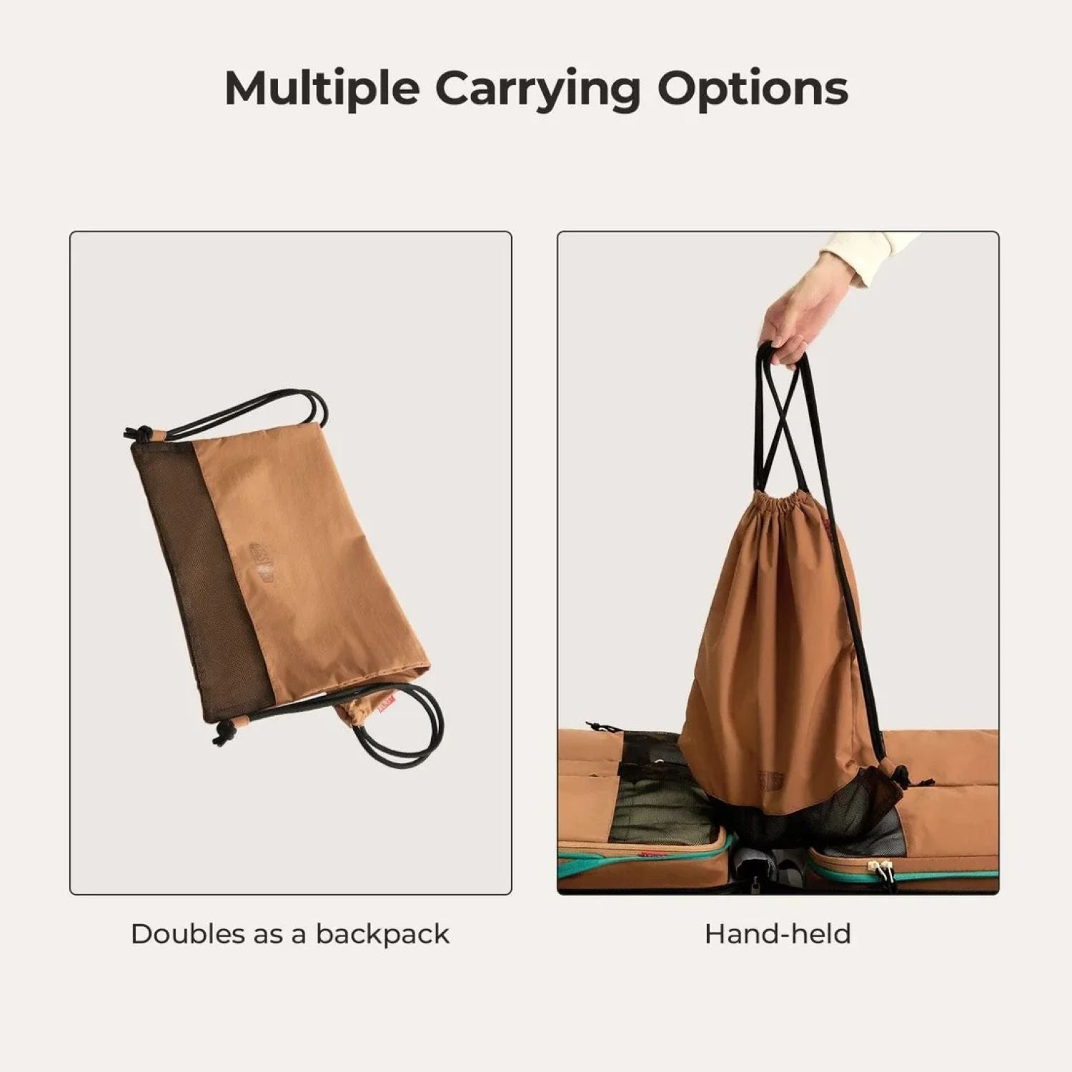 Bagsmart Blast 6-In-1 Compression Packing Cubes (Bran)