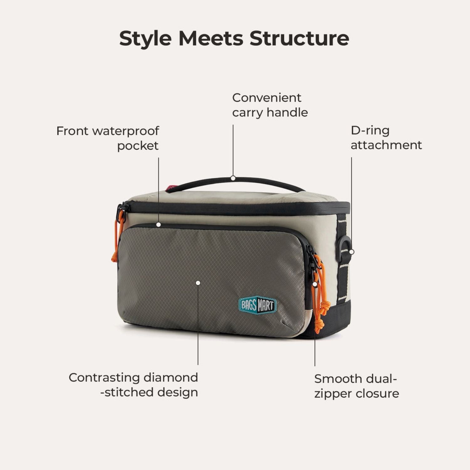 Bagsmart Blast Hanging Toiletry Bag 4.5L (Peyote)