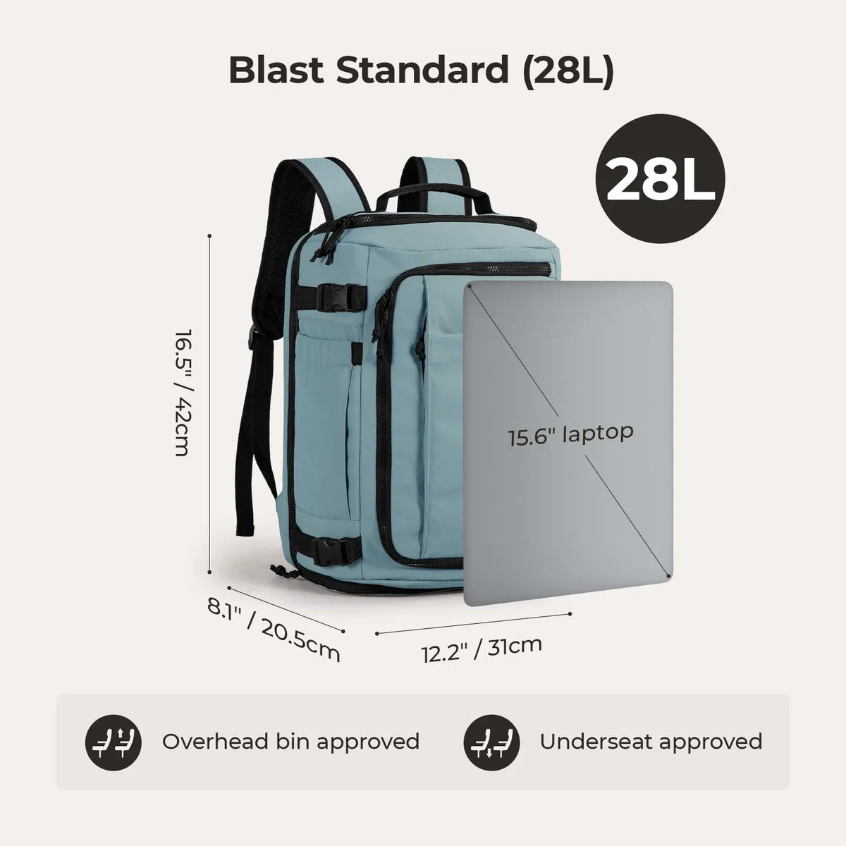 amazonbasics slim travel backpack Bagsmart Blast Quick Access Carry On Travel Backpack Extended 38L (Aro –  The Planet Traveller