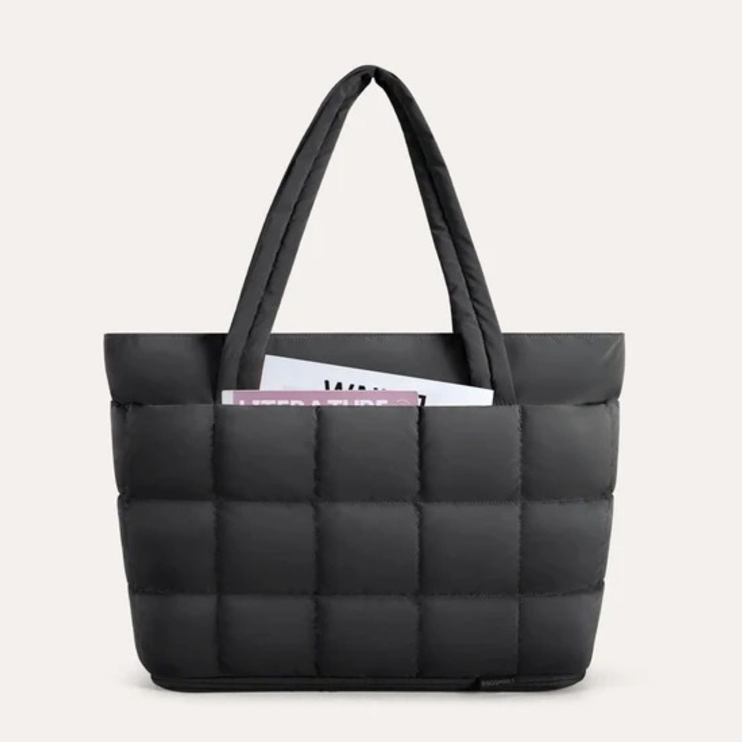 Bagsmart Bubble Puffer Tote 22L - 28L (Black)