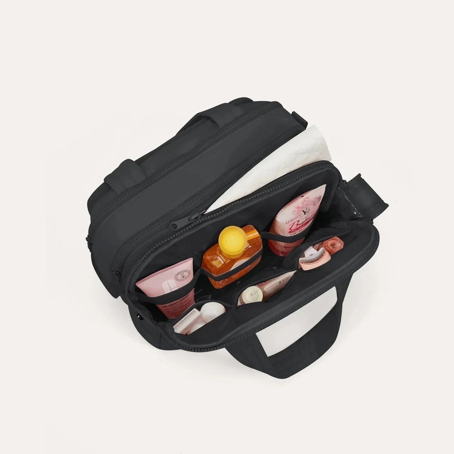 Bagsmart Crush Hanging Toiletry Bag (Black)