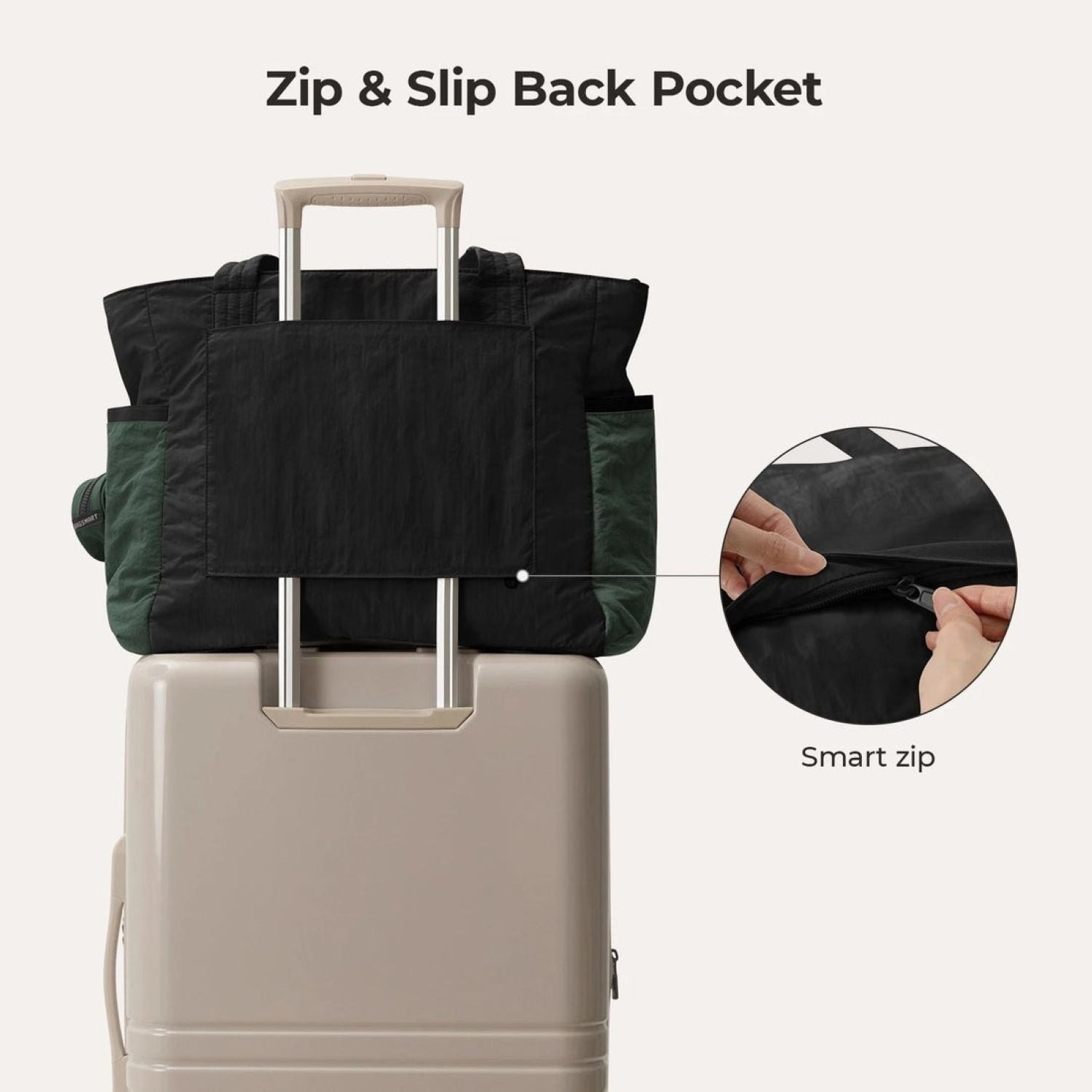 Bagsmart Paz Diaper Tote 25L (Black)