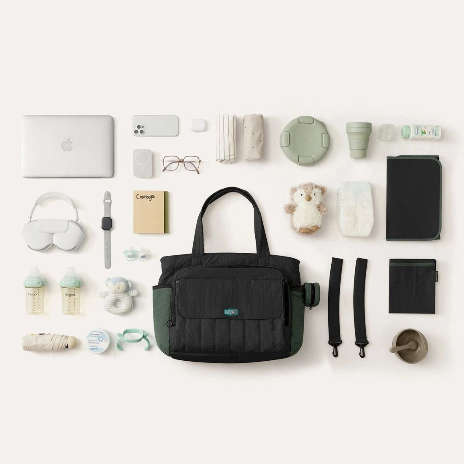 Bagsmart Paz Diaper Tote 25L (Black)