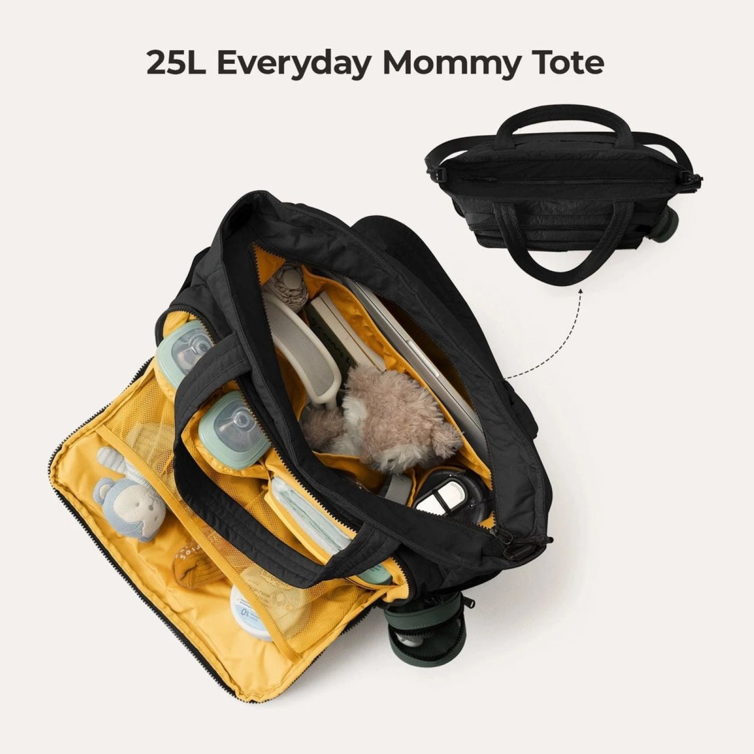 Bagsmart Paz Diaper Tote 25L (Black)