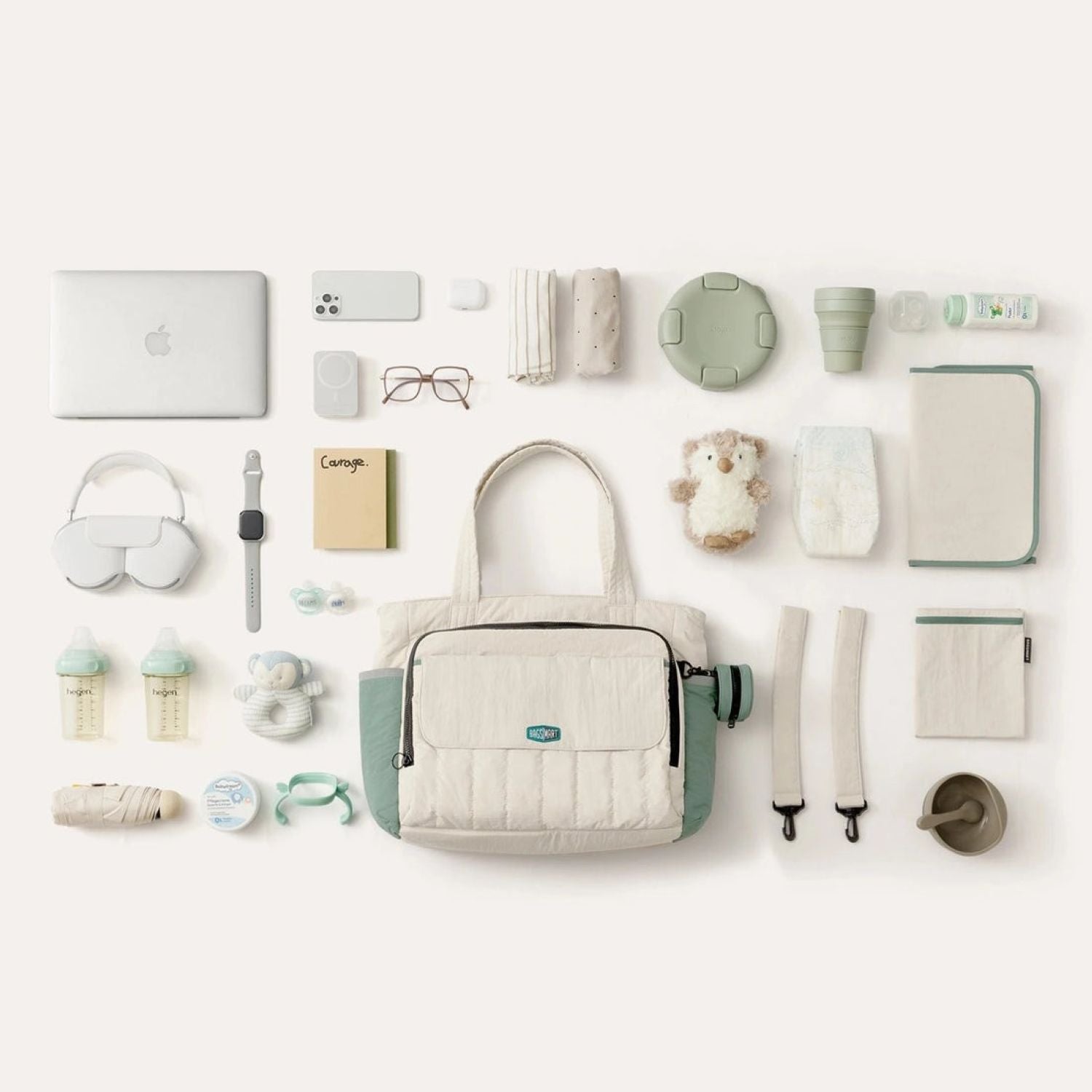 Bagsmart Paz Diaper Tote 25L (Celadon)