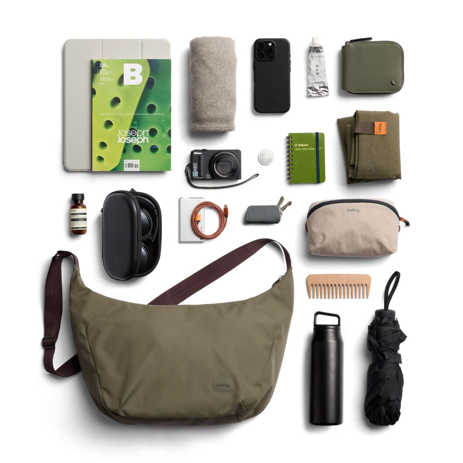 Bellroy Laneway Crescent Bag 12L - Seakelp