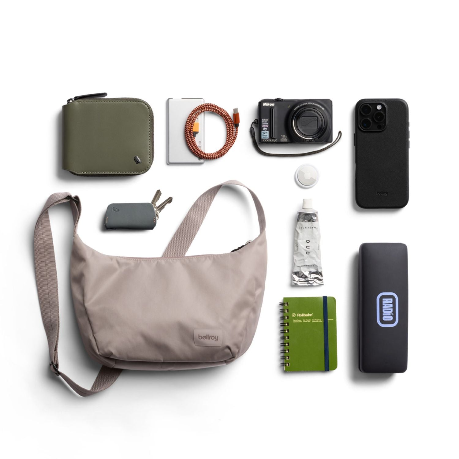 Bellroy Laneway Crescent Bag 2.5L - Fawn
