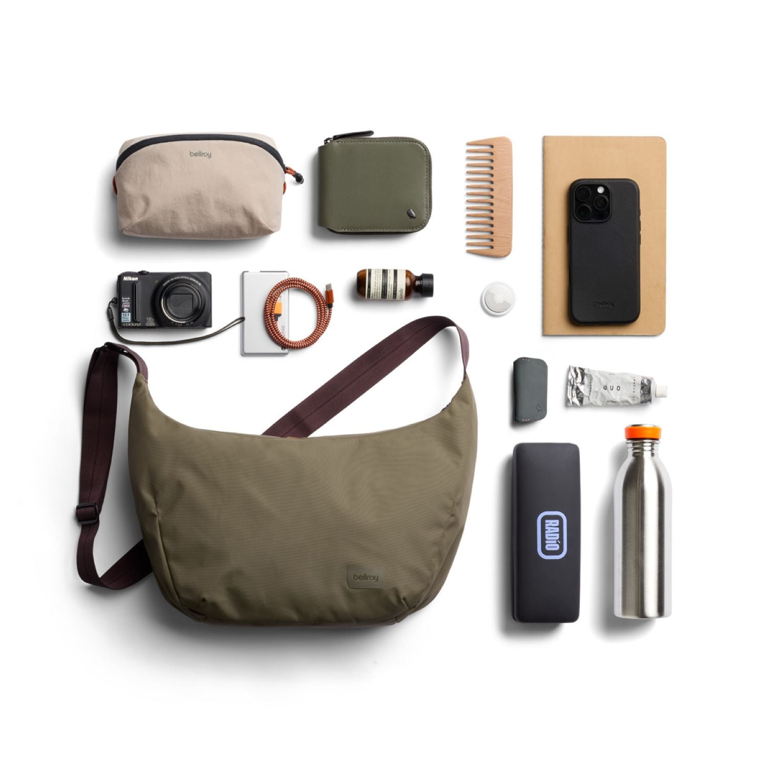 Bellroy Laneway Crescent Bag 7L - Seakelp