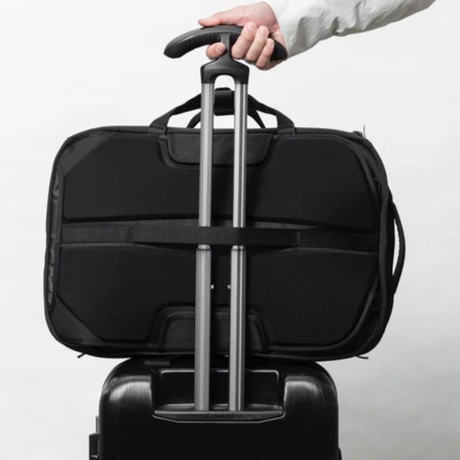 Black Ember Forge Convertible Travel Backpack Embertex Pfas Free 30-40L - Jet Black