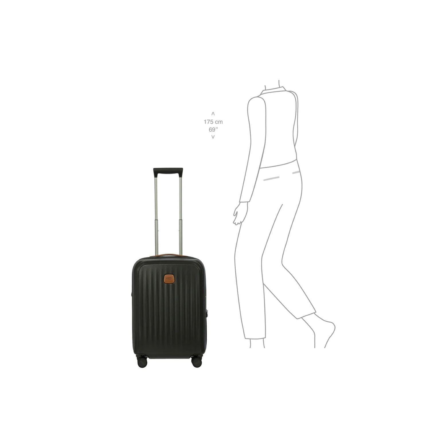 Bric'S Taormina 21" Carry-On Spinner Expandable (Olive)