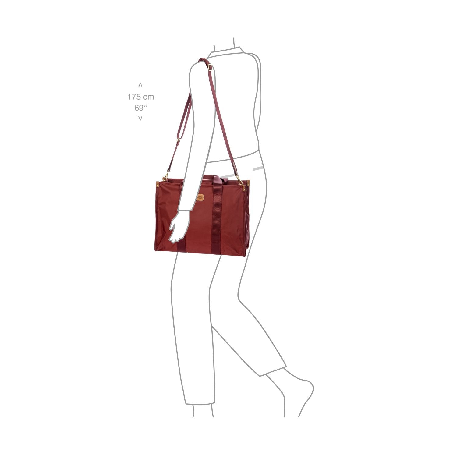 Bric's X Bag Opera Tote Bag M (Bordeaux)