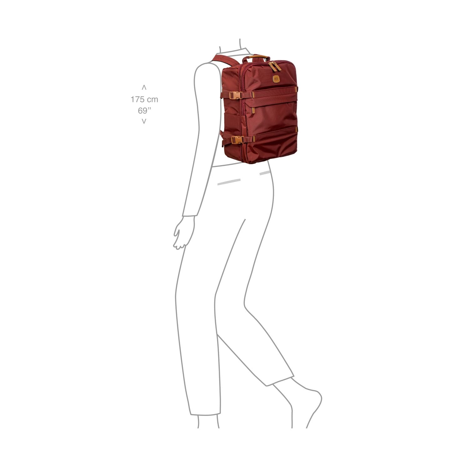 Bric's X-Travel Montagne Backpack (Bordeaux)