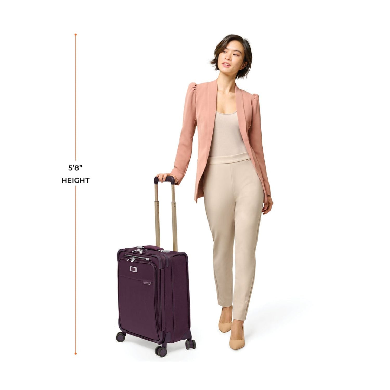 Briggs & Riley Baseline Global Carry-On Spinner - Plum