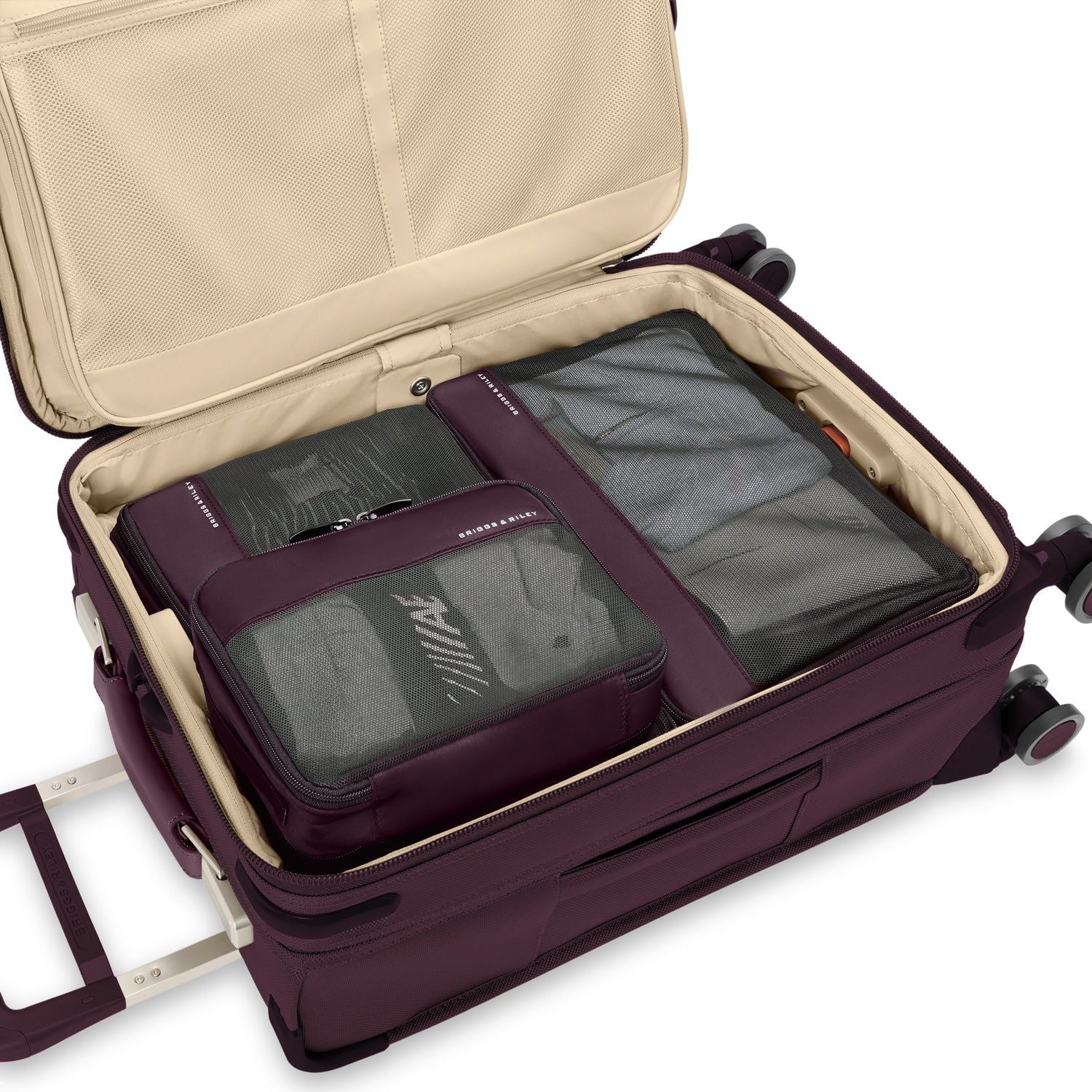 Briggs & Riley Carry On Packing Cube Set - Plum