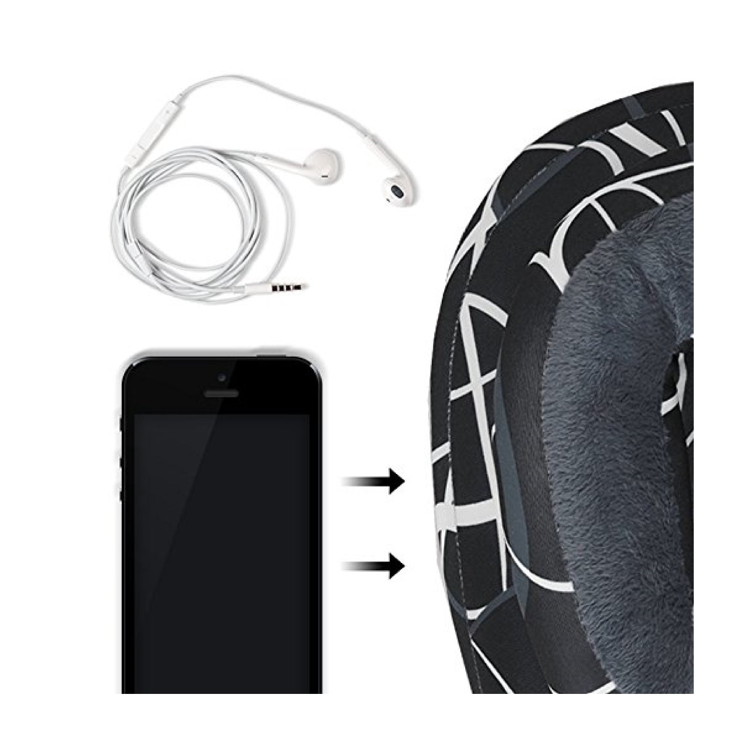 Cabeau Evolution Microbead Travel Neck Pillow - Grey Swerve