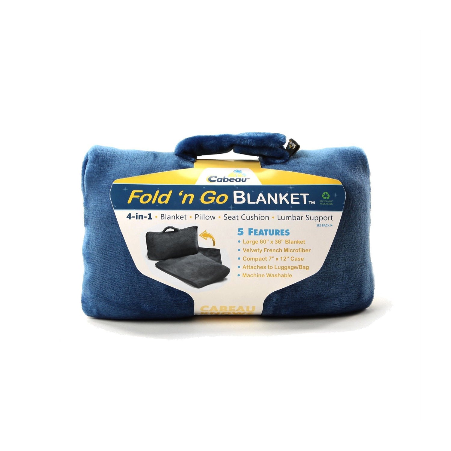 Cabeau Fold N' Go Blanket - Blue