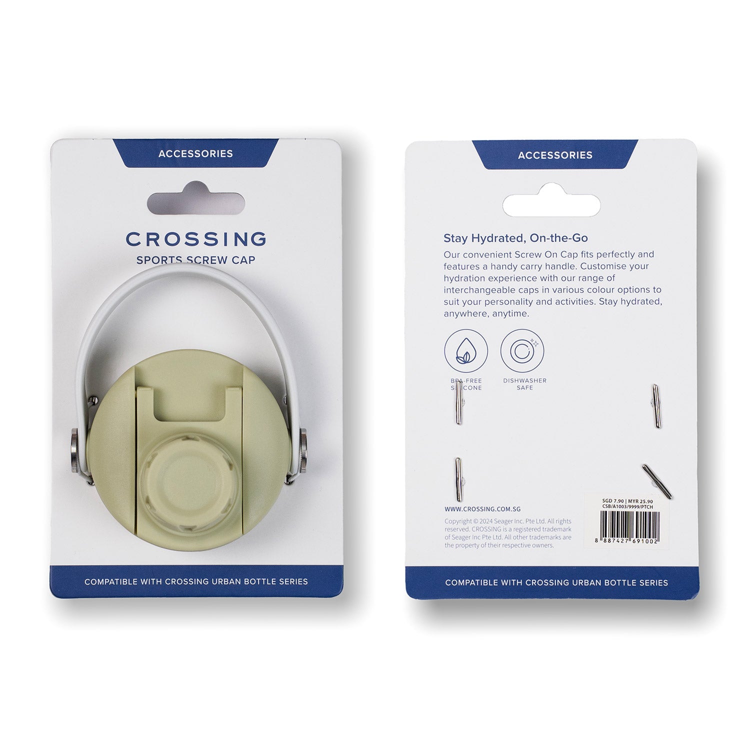 Crossing Bottle Urban Screw Cap - Pistachio (Mint)