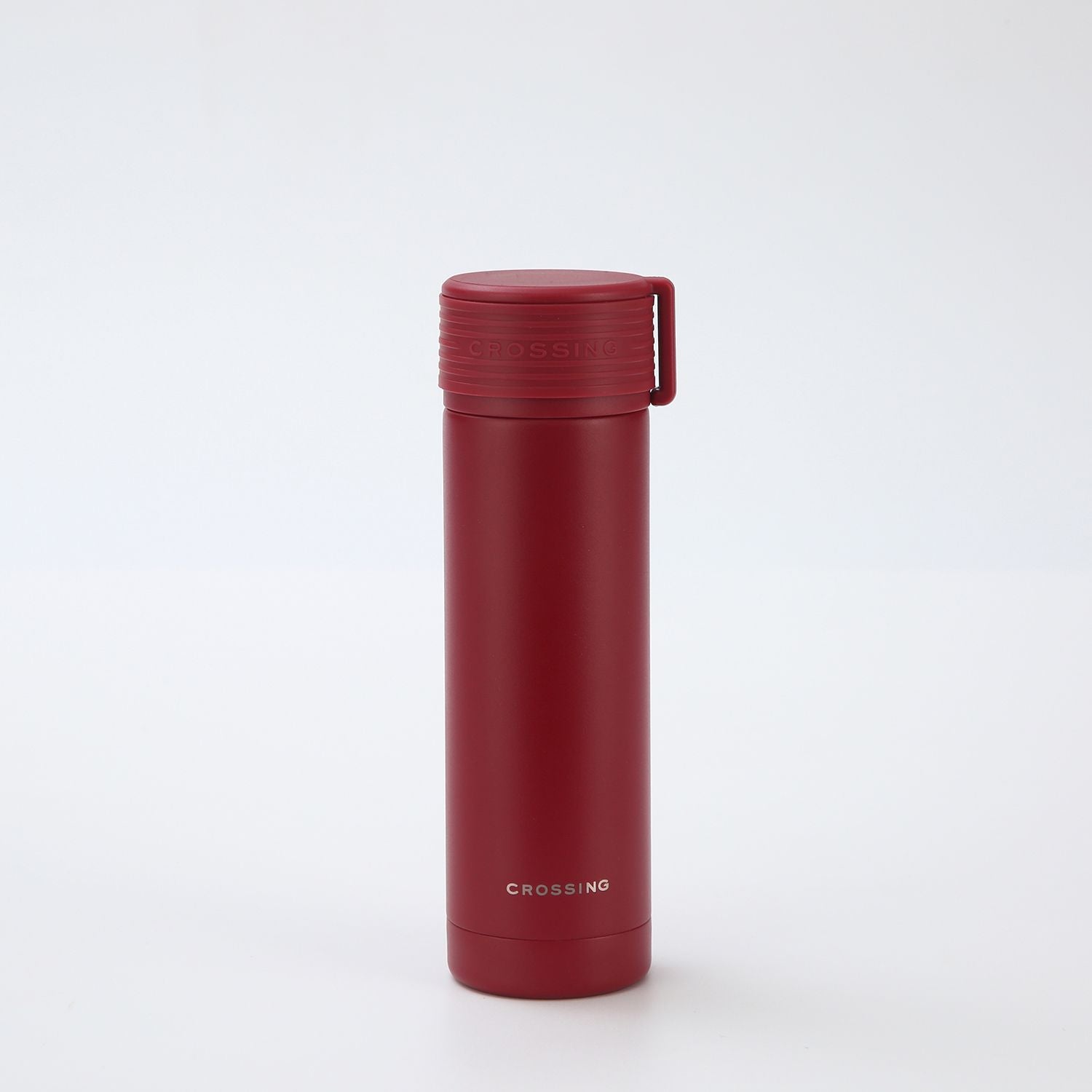 Crossing Compact Slim Insulated S/S Bottle 180ml - Burgundy