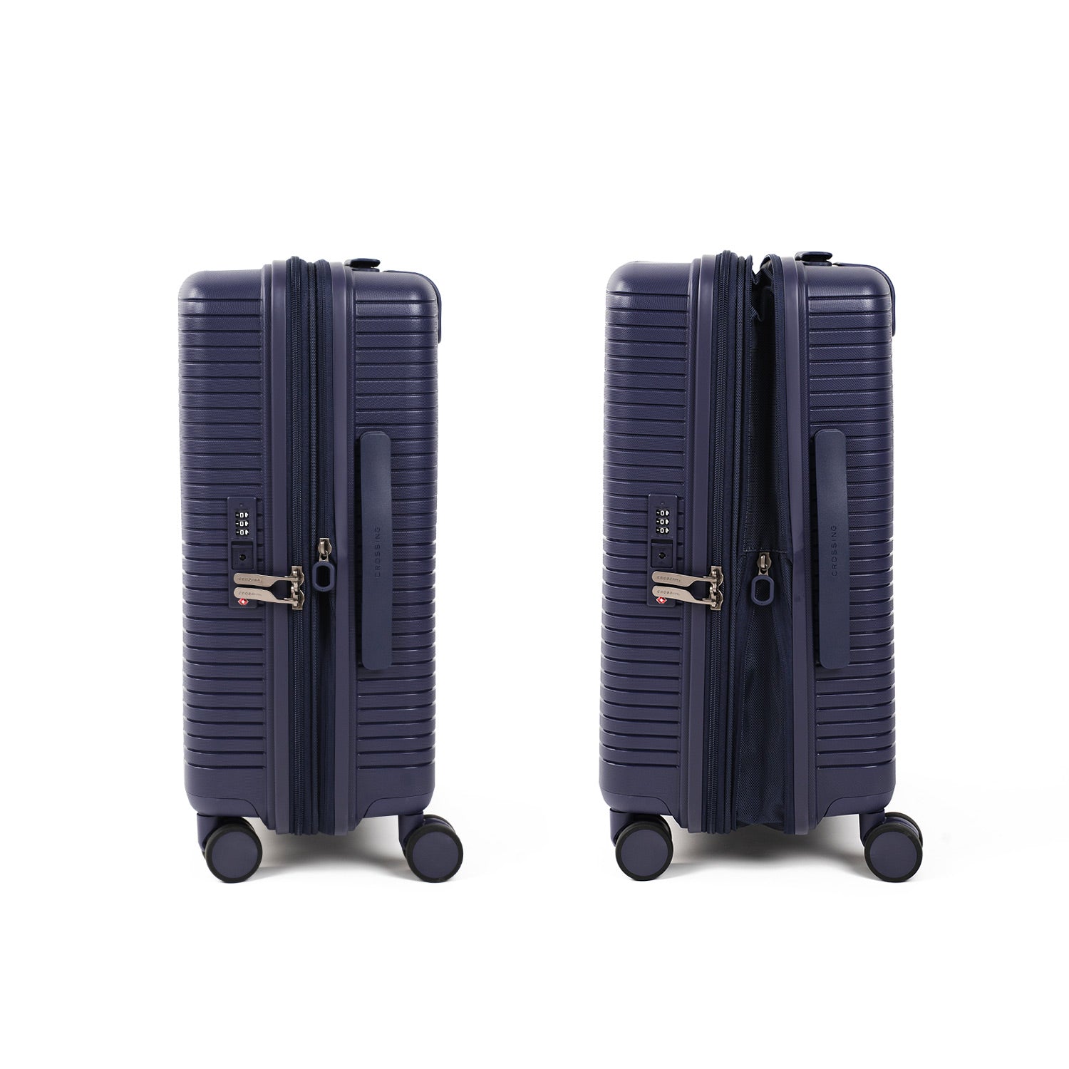 Crossing GLID Polypropylene Carry On 20" Luggage - Blue