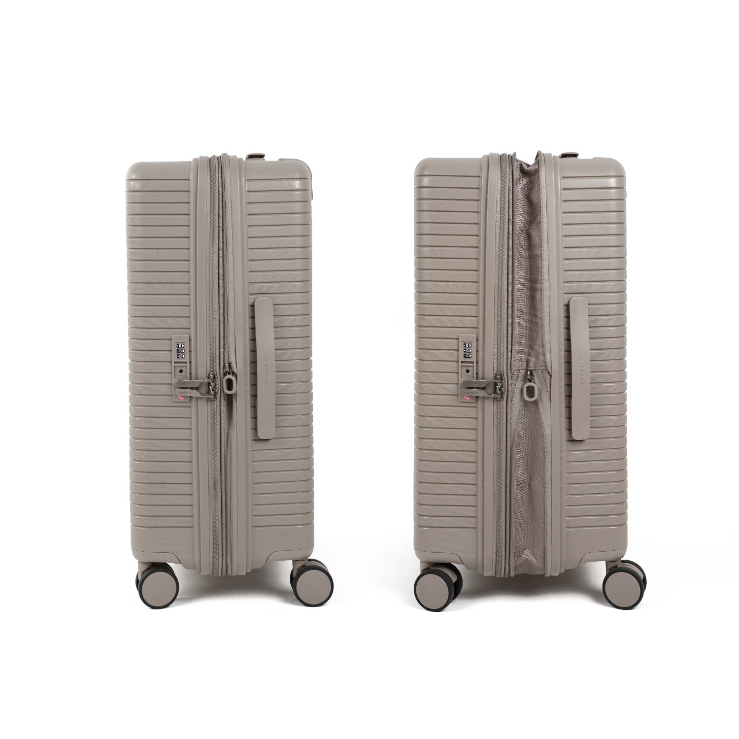 Crossing GLID Polypropylene Large 30" Luggage - Taupe