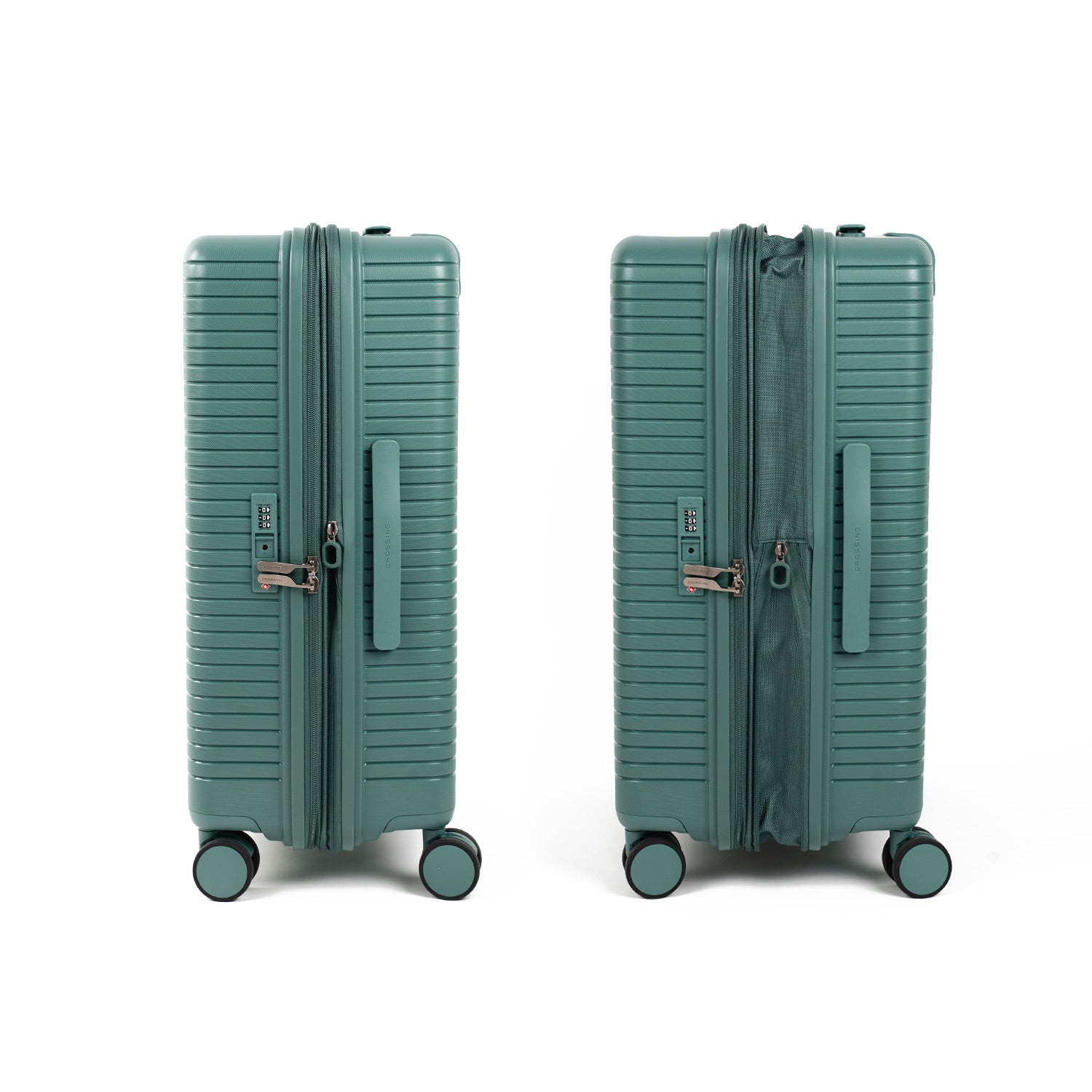 Crossing GLID Polypropylene Medium 25" Luggage - Green