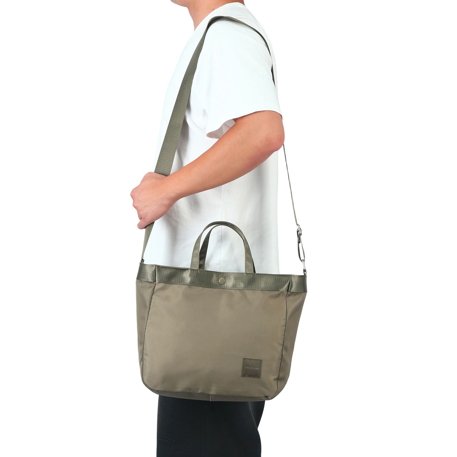 Crossing Hollis Anti-Theft RFID Dual Carry Crossbody Bag V3 - Olive