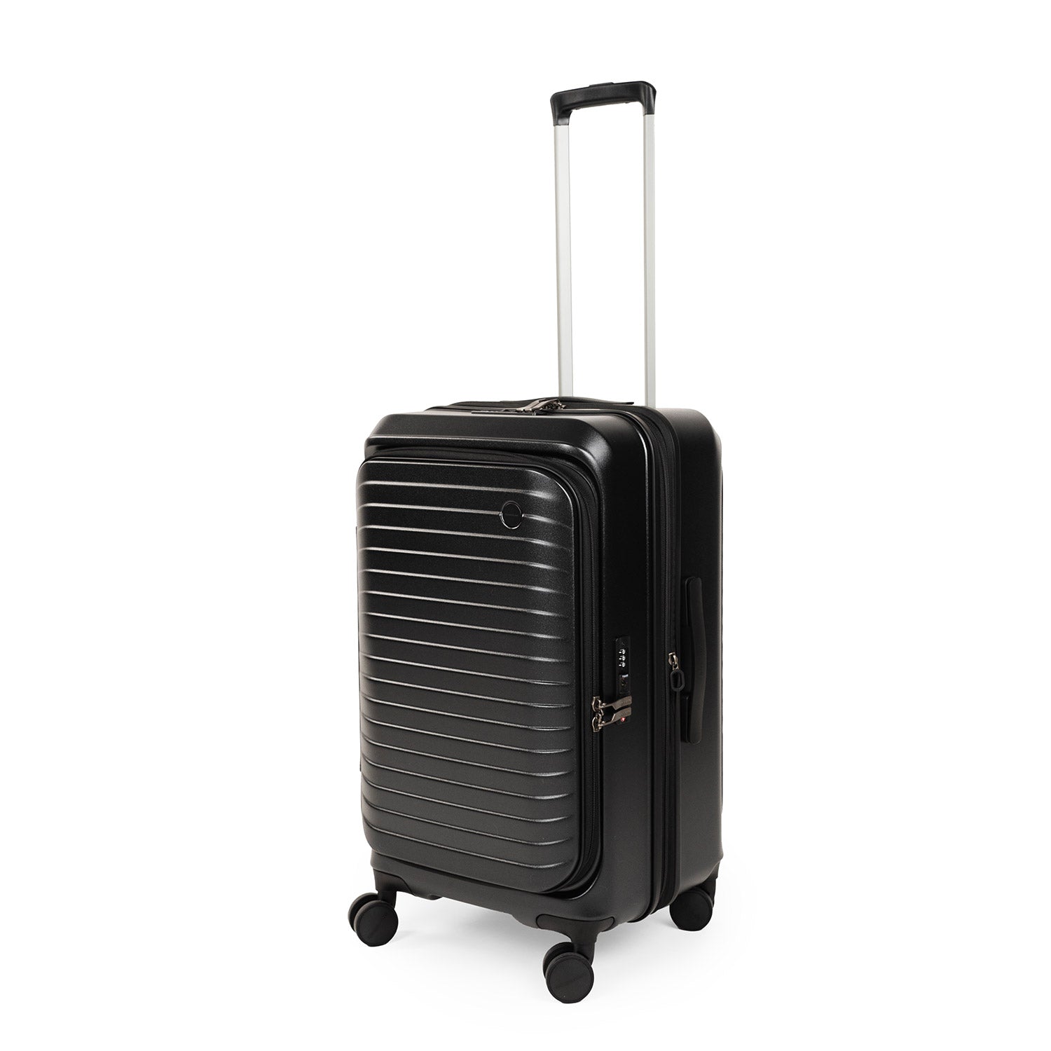CROSSING INVI TRUNK 26" Medium Expandable Luggage With Front & Middle Access - Black