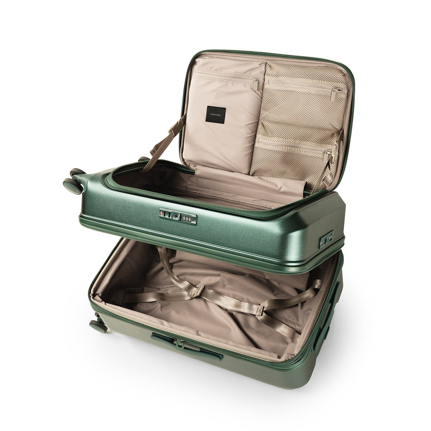 CROSSING INVI TRUNK 26" Medium Expandable Luggage With Front & Middle Access - Squash