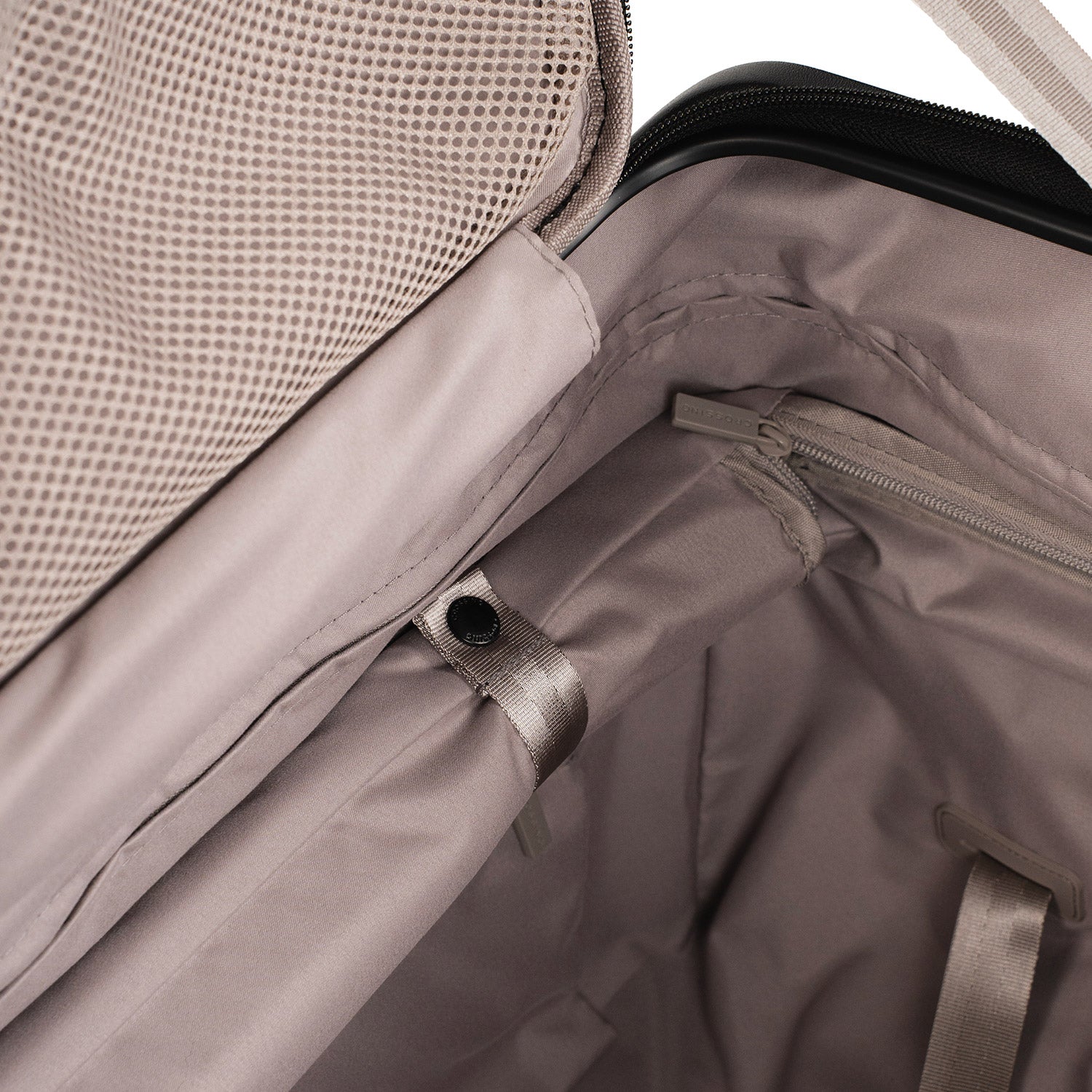 CROSSING INVI TRUNK 30" Large Expandable Luggage With Front & Middle Access - Black