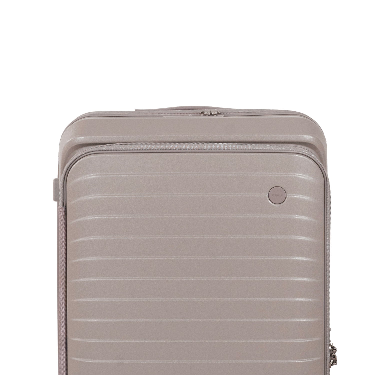 CROSSING INVI TRUNK 30" Large Expandable Luggage With Front & Middle Access - Latte