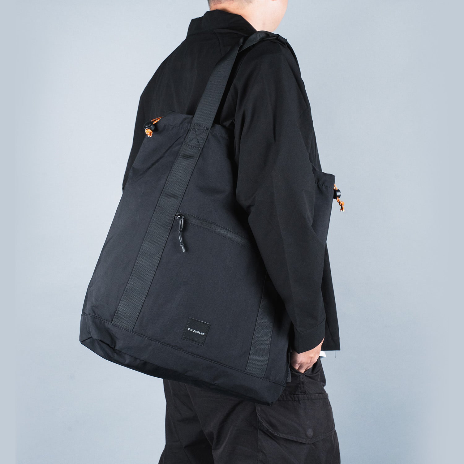 Crossing Jack Drawstring Totepack - Black