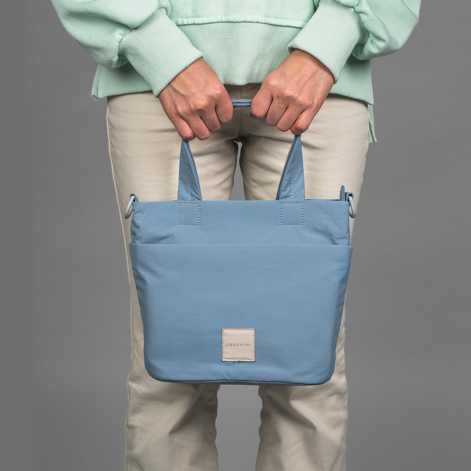 Crossing Jill Anti-Theft RFID Dual Carry Crossbody Bag - Blue