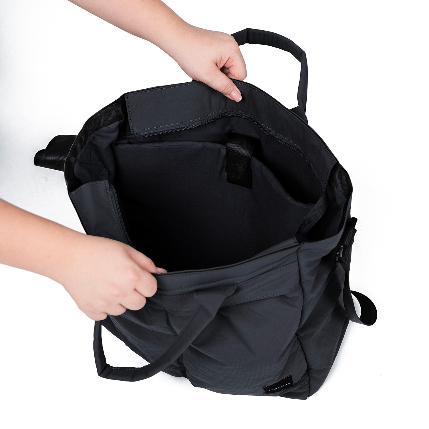 Crossing Joel Dual Carry Tote Bag - Black