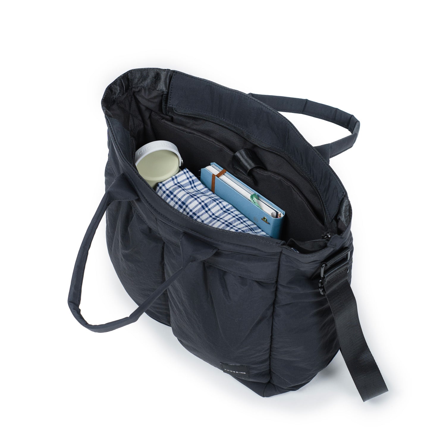 Crossing Joel Dual Carry Tote Bag - Black