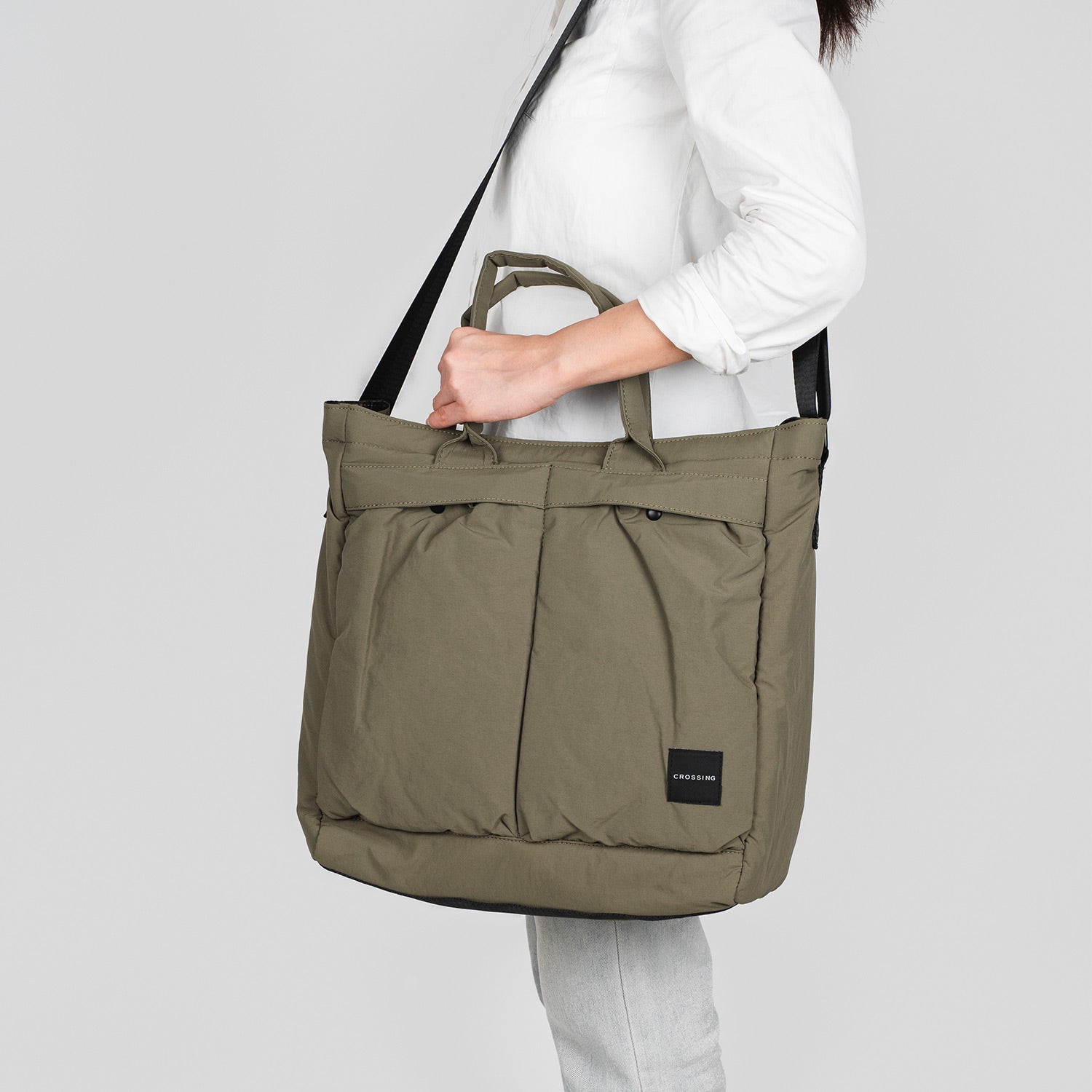 Crossing Joel Dual Carry Tote Bag - Green