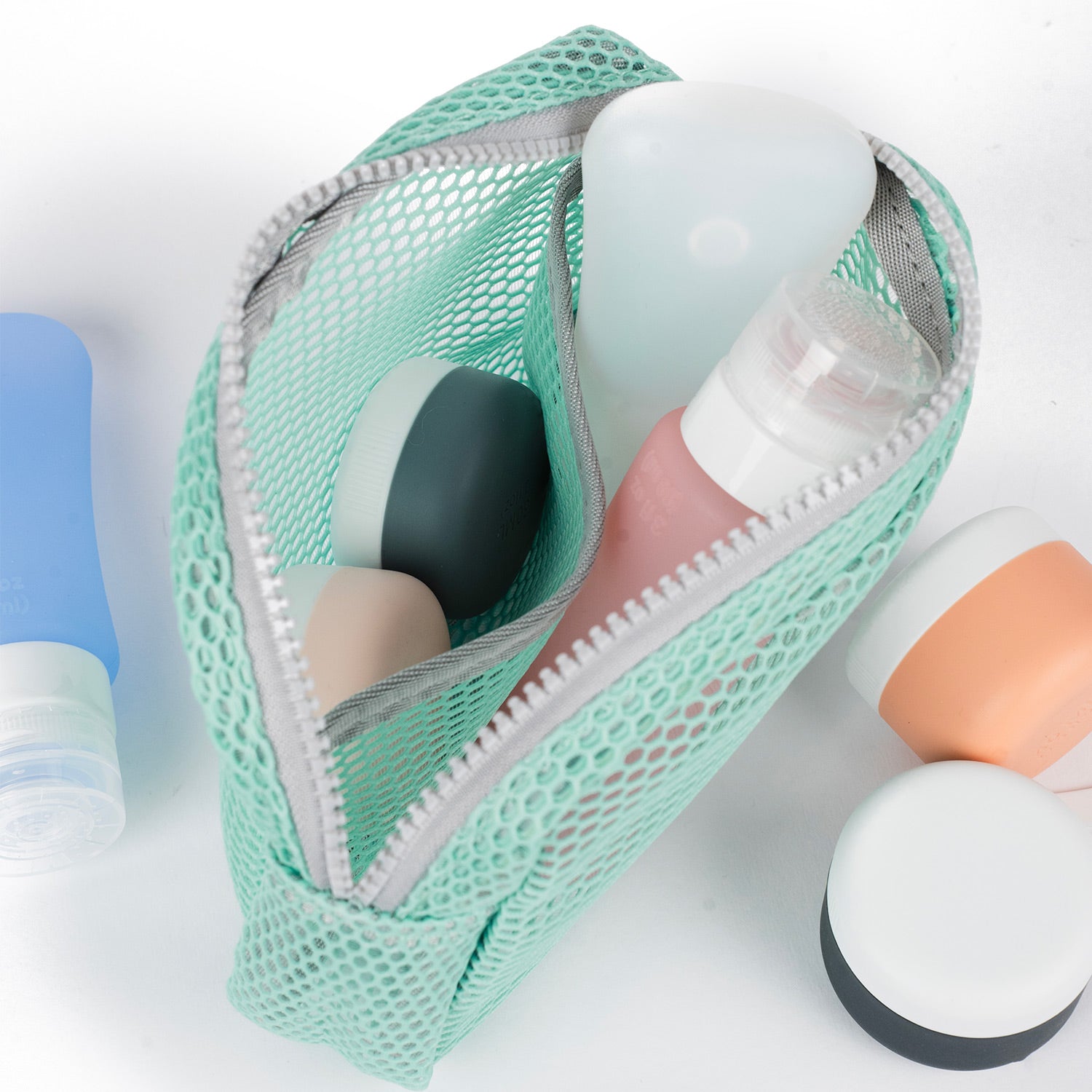 Crossing Jules Everywhere Mesh Pouch (Small) - Mint/Grey