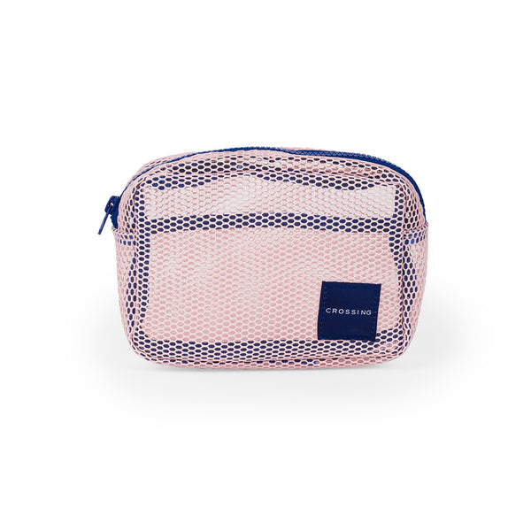 Crossing Jules Everywhere Mesh Pouch (Small) - Pink/Blue