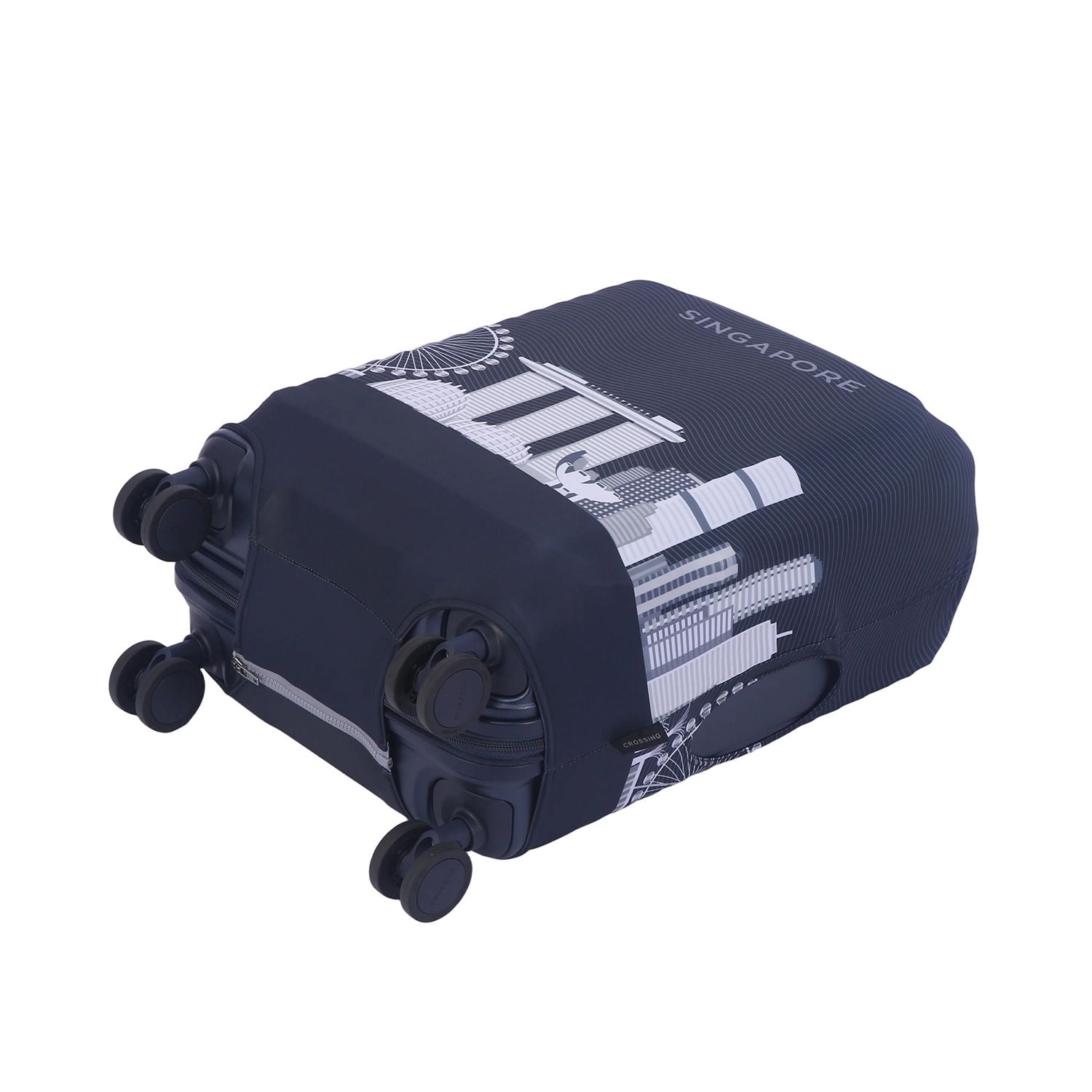 Crossing Luggage Cover V2 M - Skylines Singapore