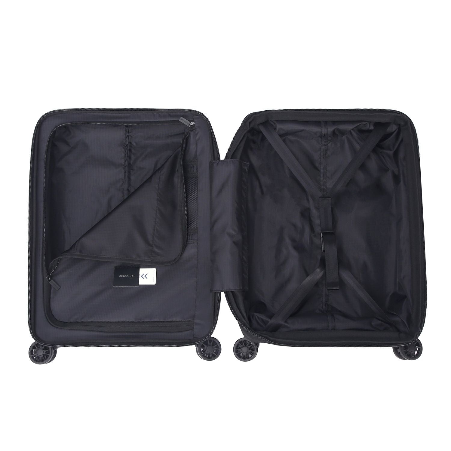 Crossing LYTE Polypropylene Carry On Luggage - Black