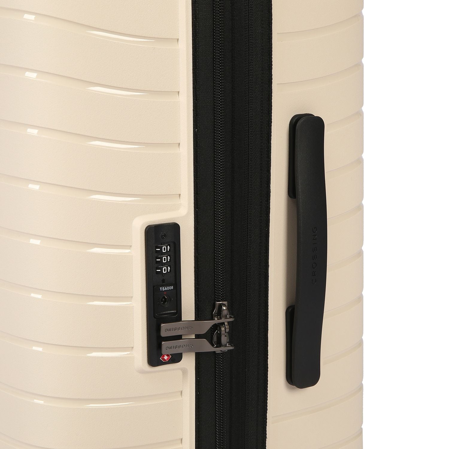 Crossing LYTE Polypropylene Large Expandable Luggage - Sandwhite