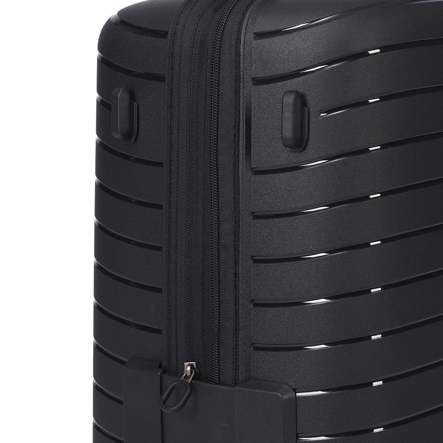 Crossing LYTE Polypropylene Medium Expandable Luggage - Black