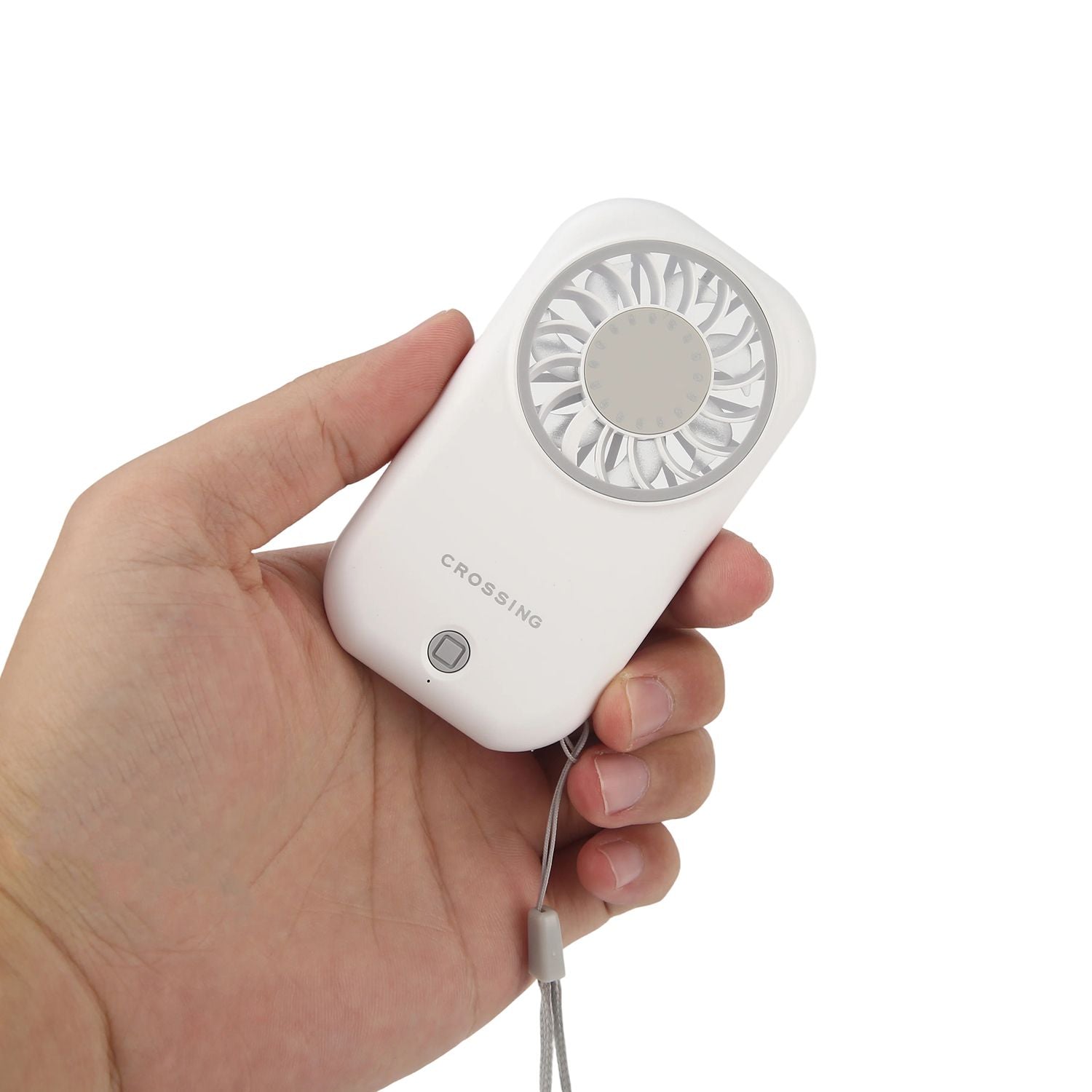 Crossing Mini Handheld Fan - White