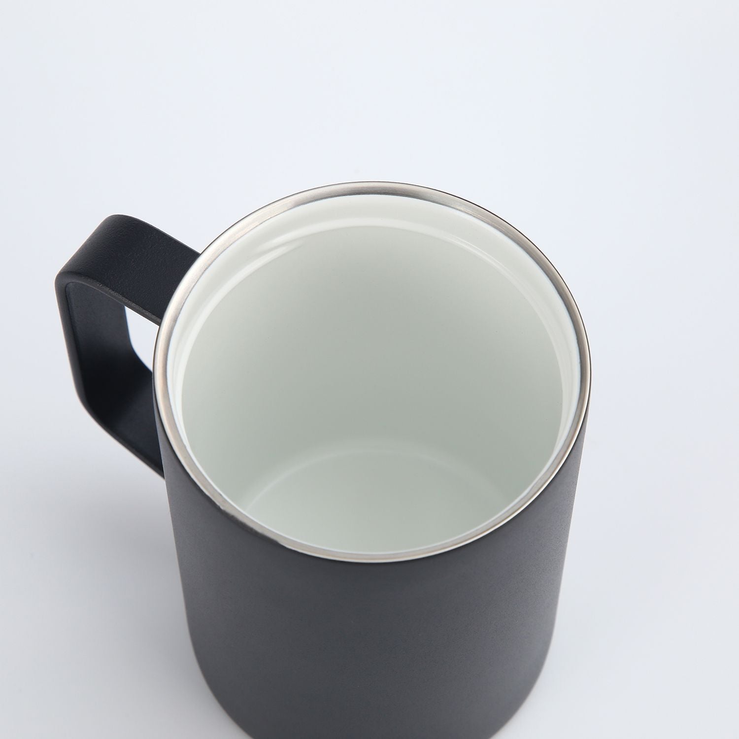 Crossing Neo Insulated S/S Leakproof Ceramic Mug W Handle And Lid 400ml - Black