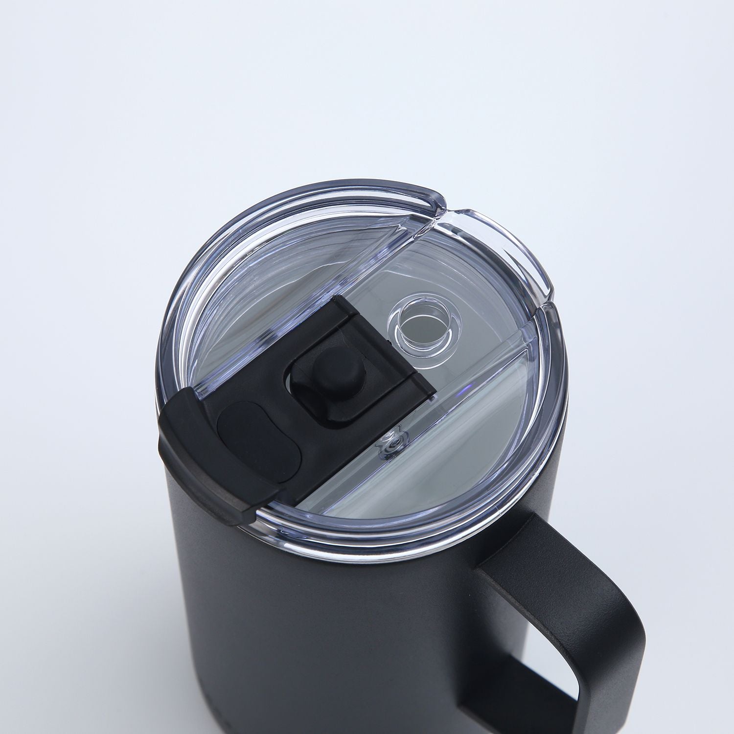 Crossing Neo Insulated S/S Leakproof Ceramic Mug W Handle And Lid 500ml - Black